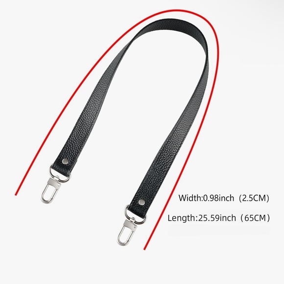 🆕 Full Grain Leather Replacement Strap Shoulder Bag Purse - Picture 3 of 7